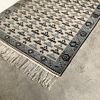 Woven Rug - Blue and Cream