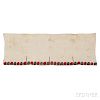 Silk Greek Island Embroidered Valance and Bed Curtain