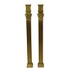 Pair of Gilt Bronze Columns as Lamps