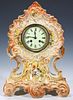 A LARGE ORNATE CHINA CASE CLOCK WITH JAPY FRERES MVMT