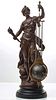 A HIGH QUALITY ANTIQUE FRENCH FIGURAL MYSTERY CLOCK