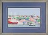 Needlepoint View of the Town of Nantucket