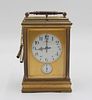 J. E. Caldwell. Brass Repeater Carriage Clock