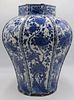 Large and Unusual 17th Century Delft Vase.
