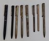 Assorted grouping of Tiffany & Co. T-clip pens.