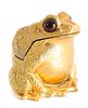 Vintage Gilt Metal Frog Form Table Lighter