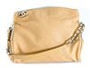 Chanel Quilted Tan Lambskin Purse