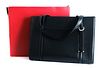 Cartier Black Calfskin Leather Cabochon Tote
