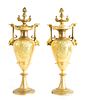 Pair, Neoclassical Style Gilt Metal Cassolettes