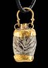 Fine Roman Gold /  Glass Bead Pendant