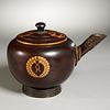 Japanese lacquered teapot with Royal crest