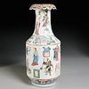 Large Chinese famille porcelain rose vase