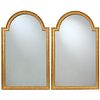 Pair George III style giltwood pier mirrors