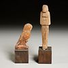 Ancient Egyptian carved wood figures, ex museum