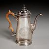 George II sterling silver lighthouse coffee pot