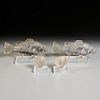 Dorothy Thorpe style cast acrylic fish & shells
