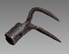 England, Iron Two-Pronged Hoe c.9th-18th century AD. 