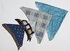 Group of Four Silk Scarves, Largest- H.- 35 in., W.-- 35 in.