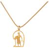 NECKLACE AND PENDANT. 18K YELLOW GOLD