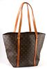 Louis Vuitton Coated Canvas Brown Monogram PM Sac Shopping Bag, with double vanchetta leather handles and gold hardware, the interio...