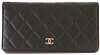 Chanel Black Quilted Leather Full Flap Bifold Wallet, c