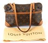 Louis Vuitton Brown Monogram Coated Canvas Mini Coussin Shoulder Bag, the double vachetta leather straps with brass hardware, openin...