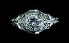 18K WG & Diamond Engagement Ring size 5 1/2