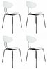 Set of 4 Chairs By Sintesi Model Elyt, Made in Italy