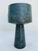 Green ceramic vase marked KL