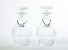 Pair of Scottish Cut-Glass Decanters and Stoppers
