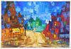John Parks Modern Abstract Cityscape Painting