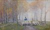 William Edwin Atkinson Autumnal Sheep WC Painting