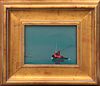 Robert Stark Jr. Oil on Canvas "Tugboat Rounding Brant Point, Nantucket"