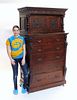 HUGE 19C Anton Krasinski New England Oak Dresser