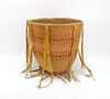 Apache Native American Polychrome Burden Basket