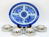 9PC Chinese Export Porcelain Teacup & Plate Group