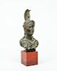 Grecian Style Bronze Bust of Athena Promachos