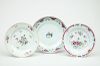 Chinese Export Famille Rose Porcelain Deep Dish and Two Plates