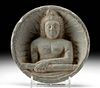 Gandharan Schist Dish w/ Buddha Relief