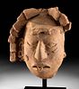 Exhibited Maya Pottery Portrait Head of Ancestor TL'd