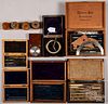 Cased instrument sets, drafting, watchmakers, etc