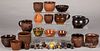 Group of small and miniature pieces of redware