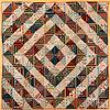 Log cabin quilt, late 19th c.