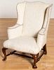 Queen Anne style child's wing chair, early 20th c
