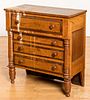 Child's figured maple chest of drawers, 19th c.