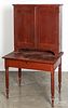 Sheraton stained cherry plantation desk, 19th c.