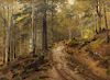 Hugo Darnaut, (Austrian, 1850-1937), Gathering Wood, 1886