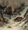 * Attributed to Gustave Courbet, (French, 1819-1877), Effet de Neige, c. 1870