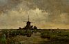 * Cornelis Vreedenburgh, (Dutch, 1880-1946), Landscape with Windmill
