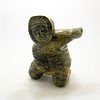 Inuit Tribal Soapstone/Regional Stone Figure Sculpture, Dancing Shaman